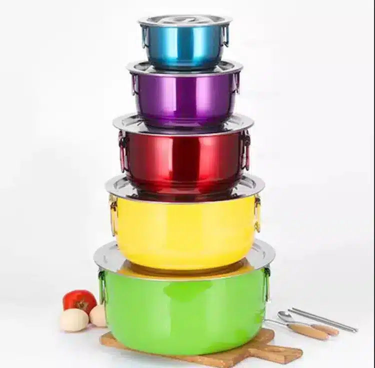 5 In 1 Colorful Pan set