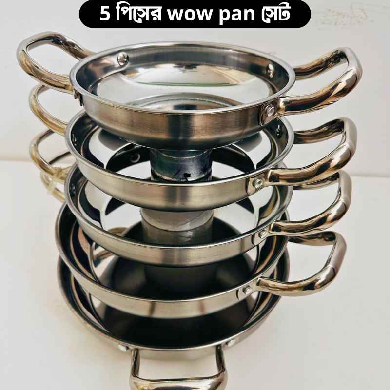 5 pes wow cooking pan set