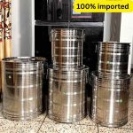 10-12 KG Size SS Steel rice container