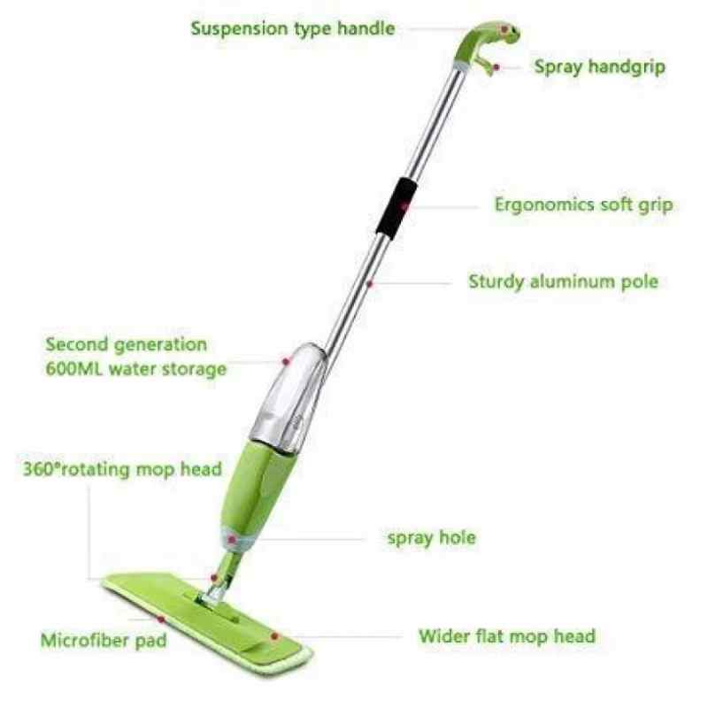 Mop with water spray system