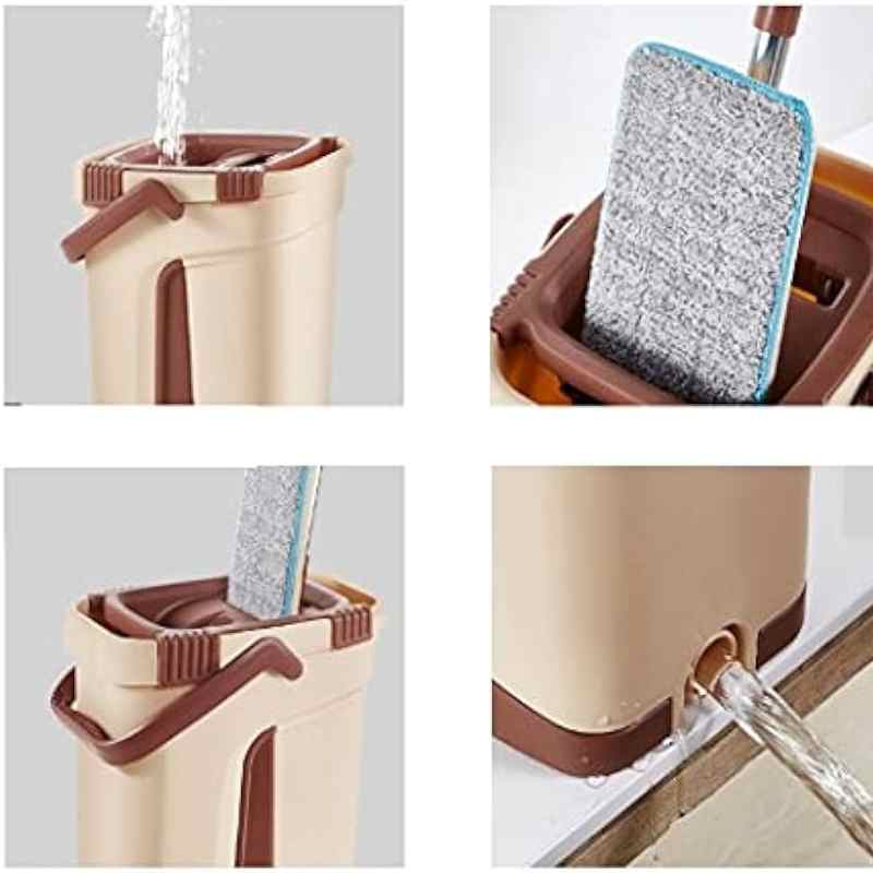 Flat Bucket Mop With 2 Pad