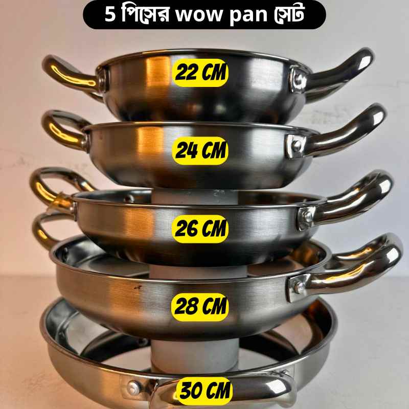 5 pes wow cooking pan set