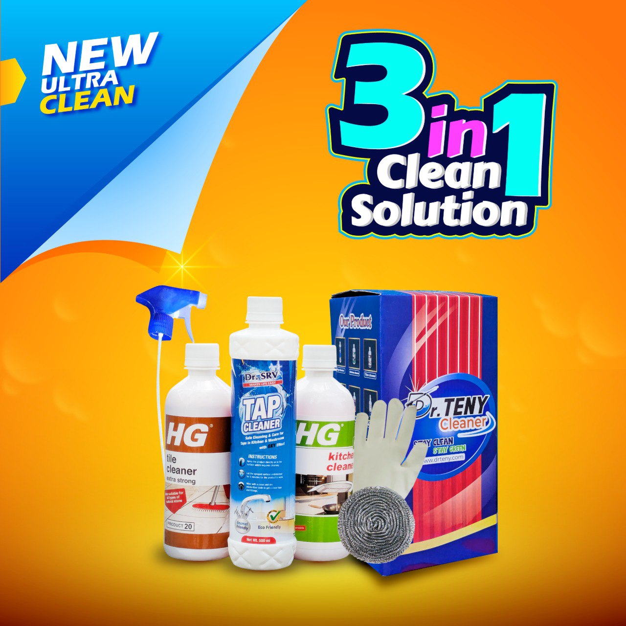 3 in 1 Clean Solution