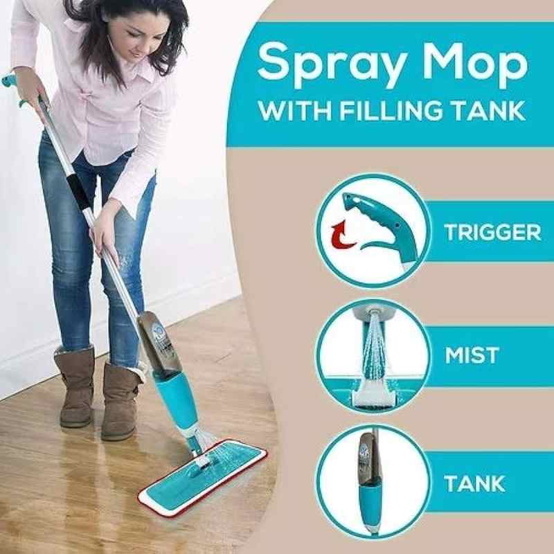 Mop with water spray system