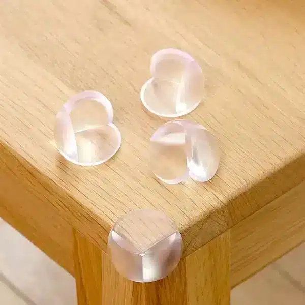 4 Piece Round Silicone Furniture Corner Protection
