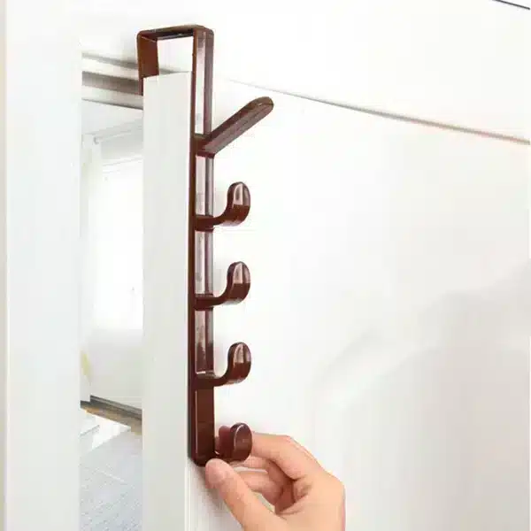 5 Hook Plastic Over The Door Hanger