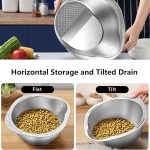 Rice Cleaner Strainer Rice Washing Filter Strainer Basket