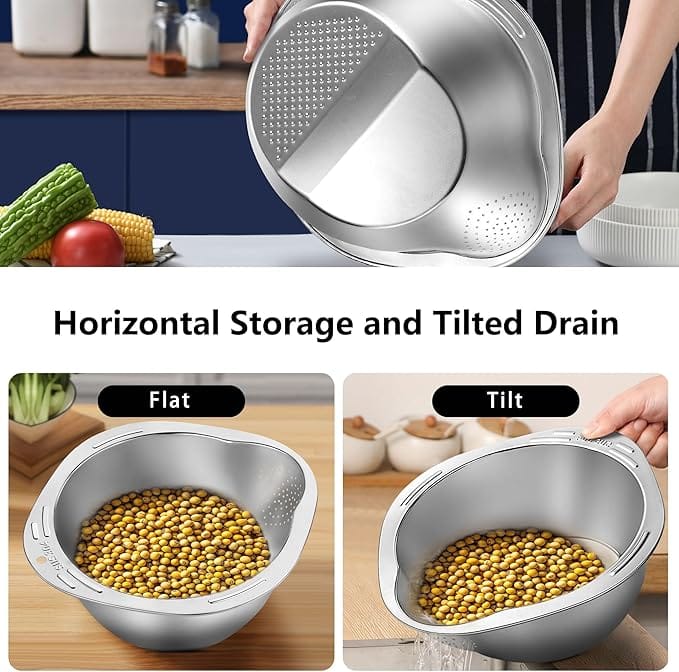Rice Cleaner Strainer Rice Washing Filter Strainer Basket