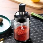 Glass Seasoning Bottle With Spoon