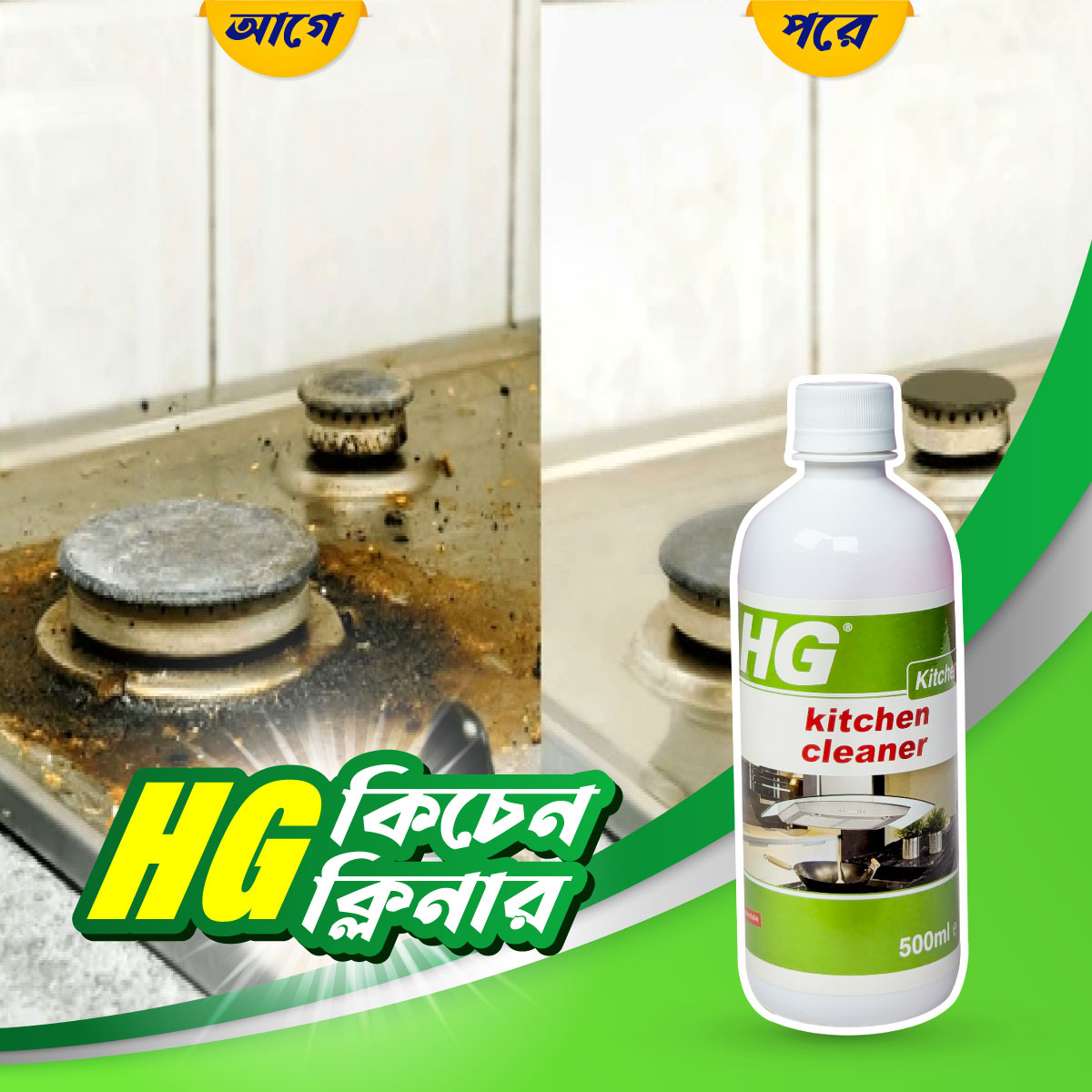 2 Pcs Hg Kitchen Cleaner Spray