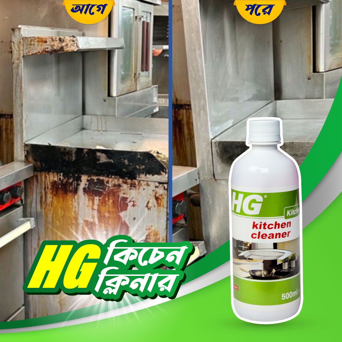 2 Pcs Hg Kitchen Cleaner Spray