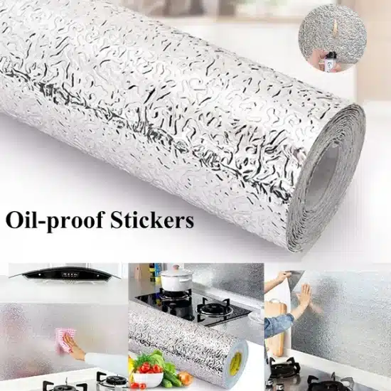 Waterproof Kitchen Aluminum Adhesive Stickers 3 feet