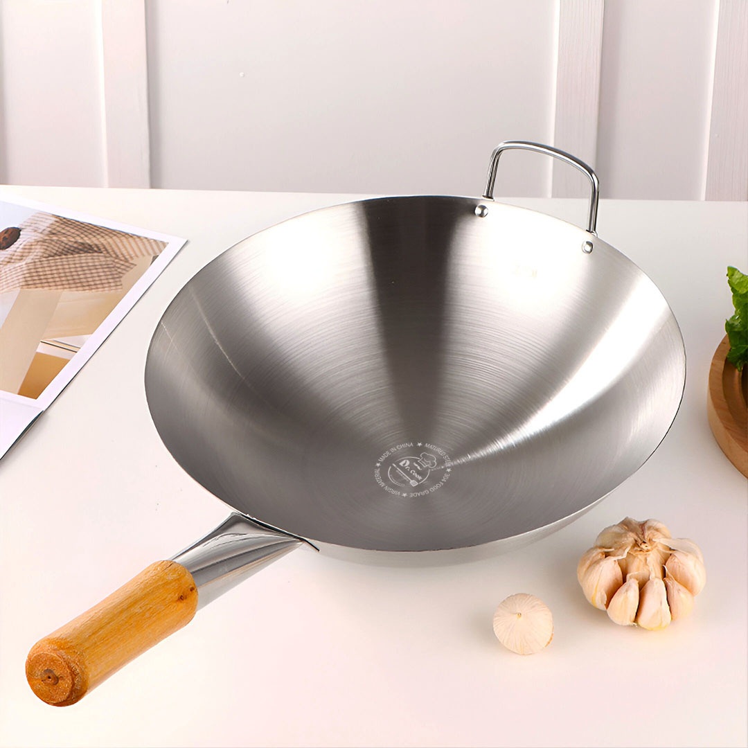 Dr. Cook Wooden handle Cooking pan