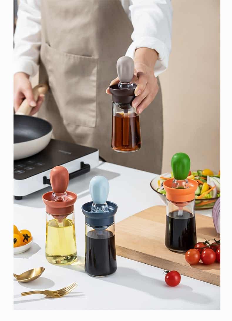 Oil Bottle With Silicon...