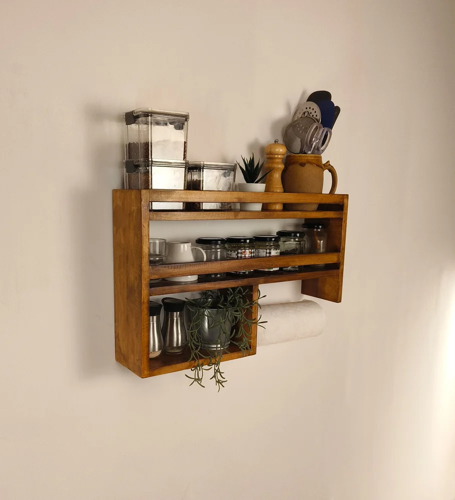 Wooden Kitchen Storage Rack