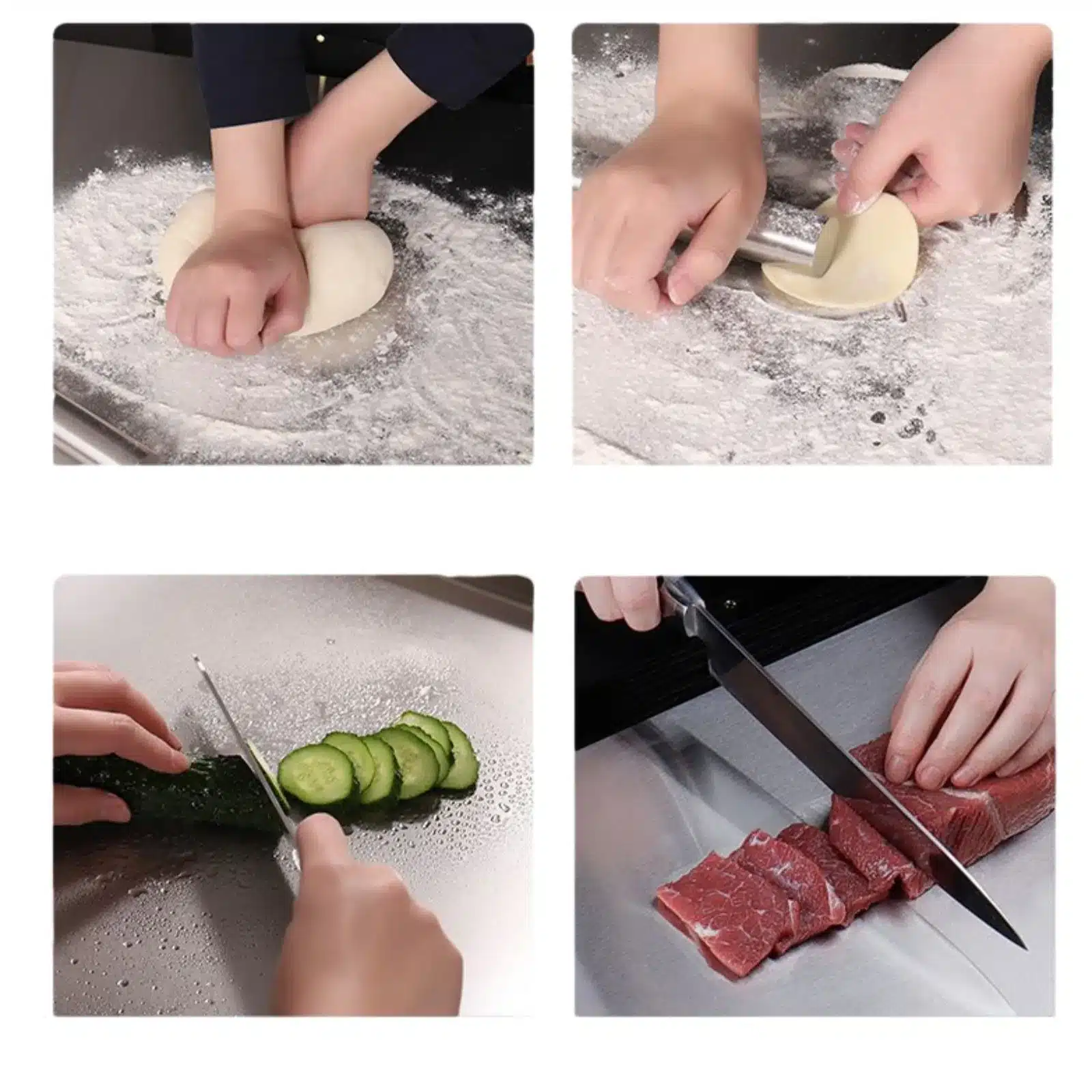 SS Steel Kitchen Chopping Board  Round 11.5 inch