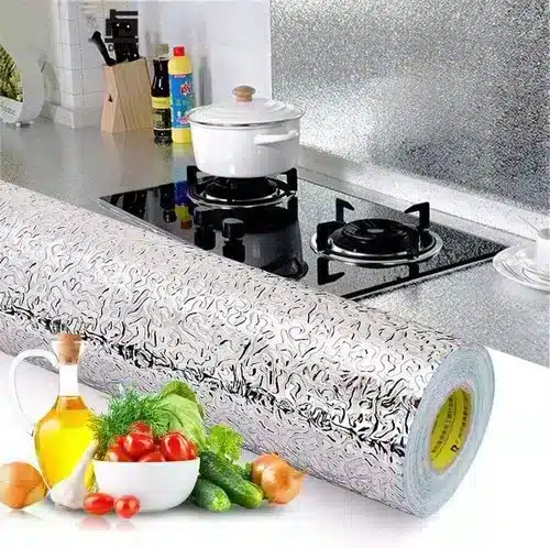 Waterproof Kitchen Aluminum Adhesive Stickers 3 feet