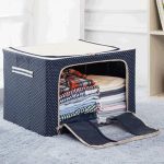 Foldable Clothes Bag ( 66L) -Blue