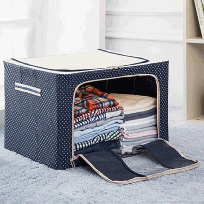 Foldable Clothes Bag ( 66L) -Blue