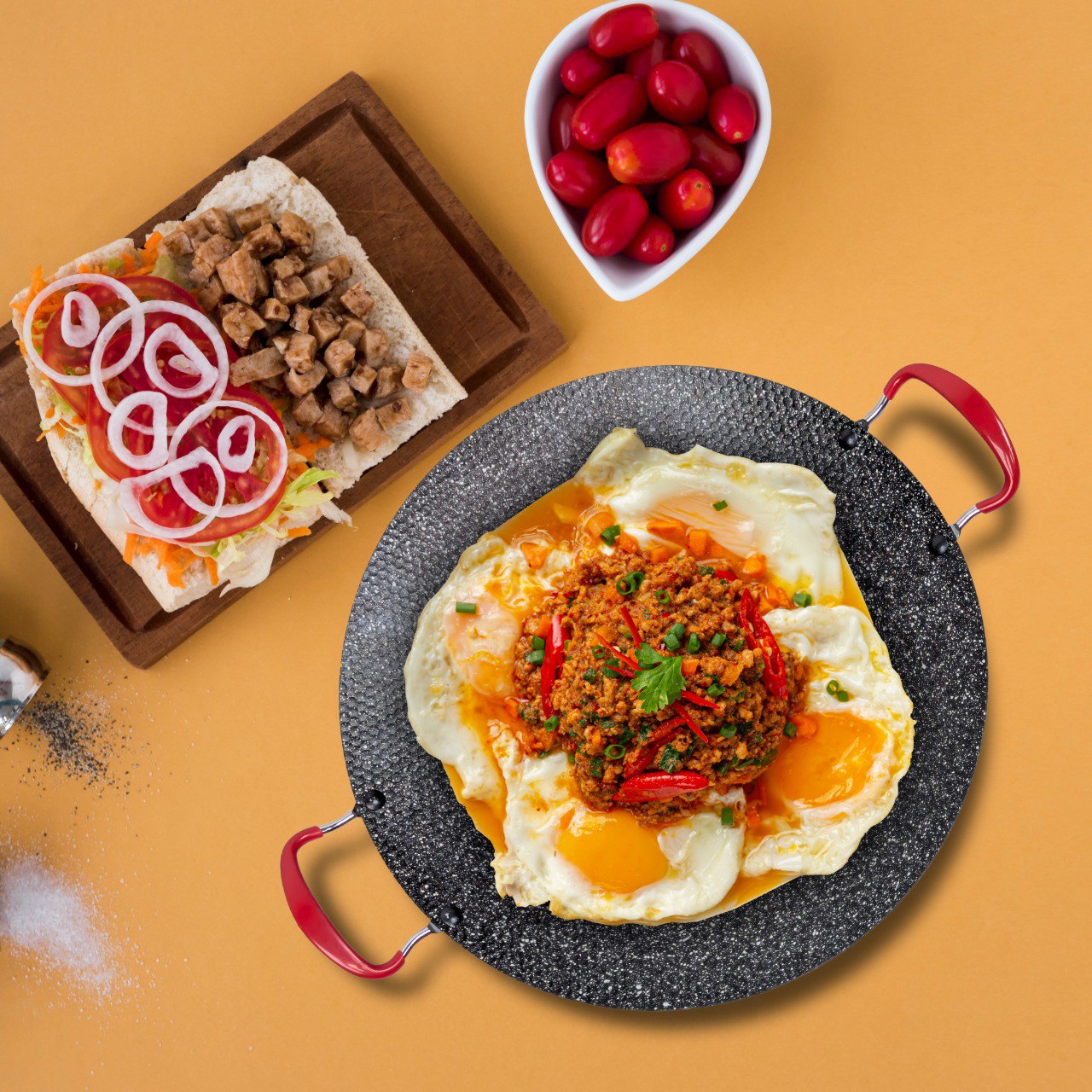 A series Granite coating pan 34 cm